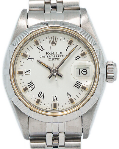 Rolex Oyster Perpetual Date 26MM White Dial Jubilee Bracelet (69190)