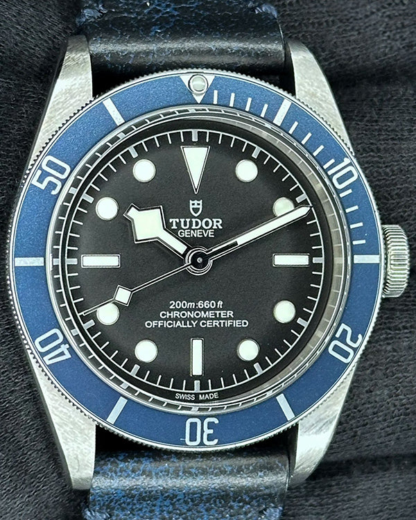 2021 Tudor Black Bay Heritage 41MM Black Dial Leather Strap (79230B)