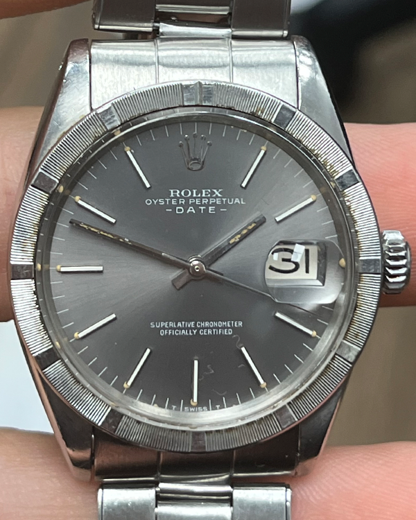 Rolex Oyster Perpetual Date 34MM Grey Dial Oyster Bracelet (1501)