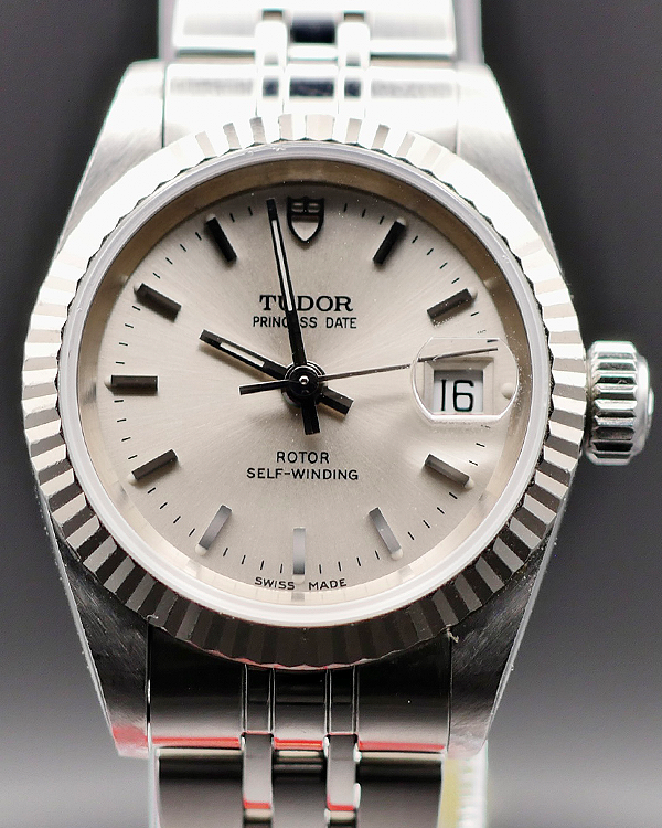 2006 Tudor Prince Date 25MM Silver Dial Steel Bracelet (92414)