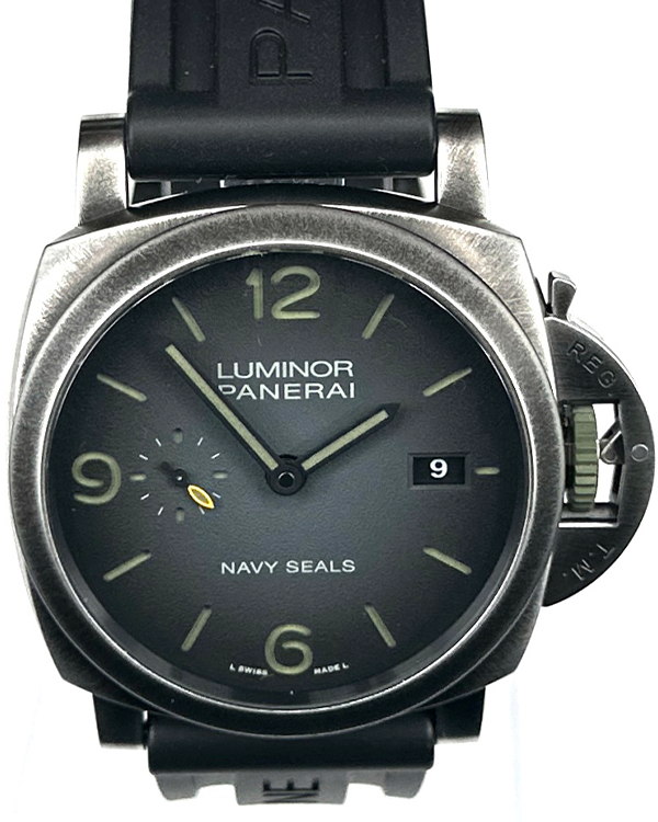 Panerai Luminor 1950 "Navy SEALs" 44MM Grey Dial Rubber Strap (PAM01412)