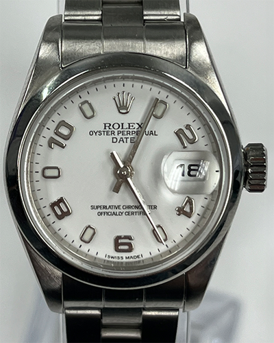 Rolex Lady-Datejust 26MM White Dial Steel Bracelet (79160)