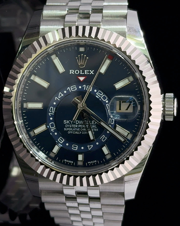 2022 Rolex Sky-Dweller 42MM Blue Dial Jubilee Bracelet (326934)