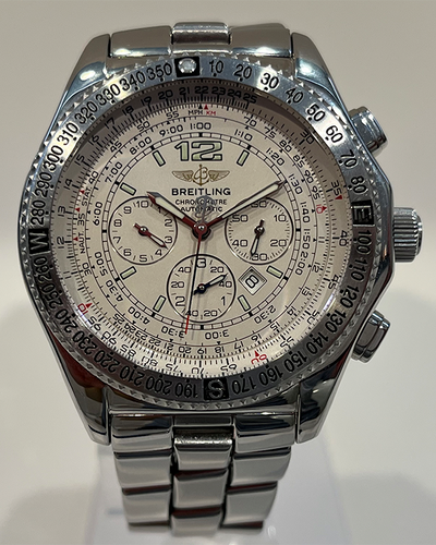 Breitling B-2 44MM White Dial Steel Bracelet (A42362)