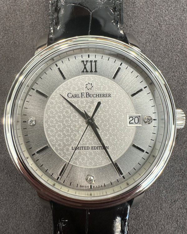 Carl F. Bucherer Adamavi 39MM Silver Dial Letaher Strap (00.10314.08.19.99)