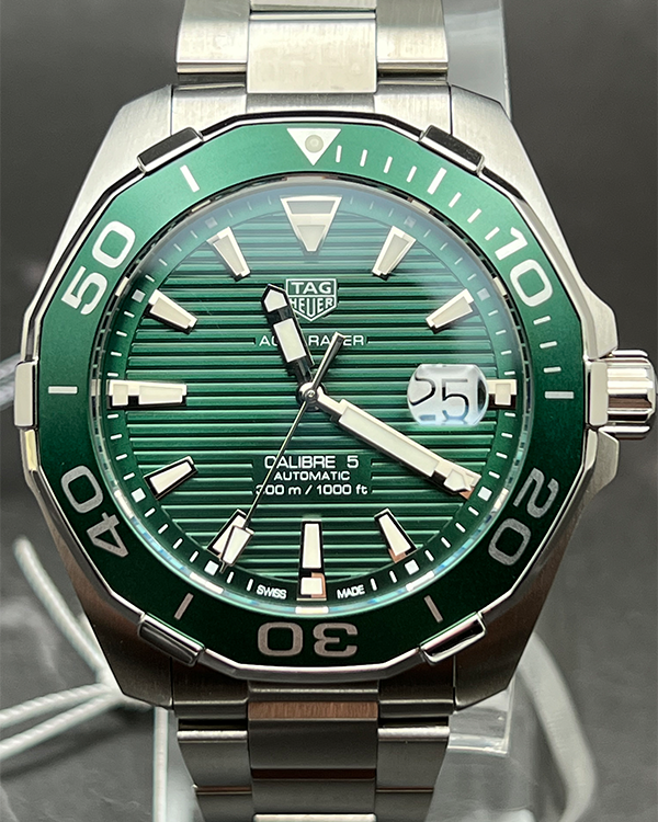 2020 TAG Heuer Aquaracer 300M 43MM Steel Green Dial (WAY201S.BA0927)