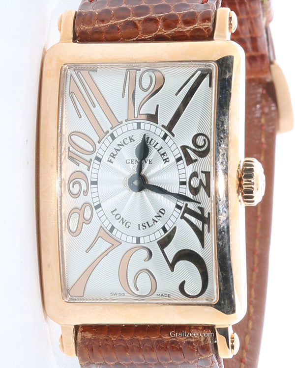 2015 Franck Muller Long Island 23MM Quartz White Dial Aftermarket Leather Strap (902QZREL)