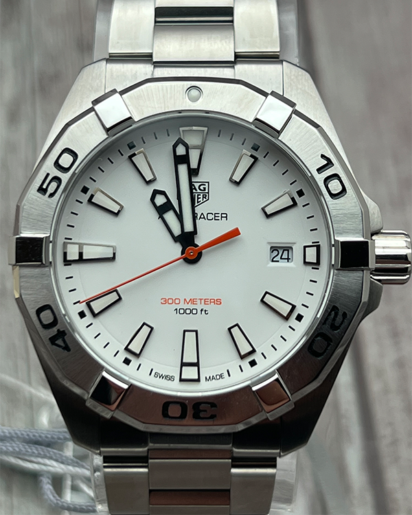 2022 TAG Heuer Aquaracer 41MM Bracelet Steel White Dial (WBD1111.BA0928)