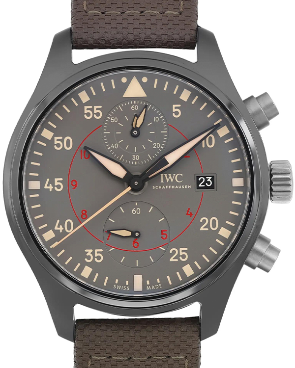 2018 IWC Pilot Chronograph Top Gun Miramar 44.5MM Grey Dial Textile Strap (IW389002)