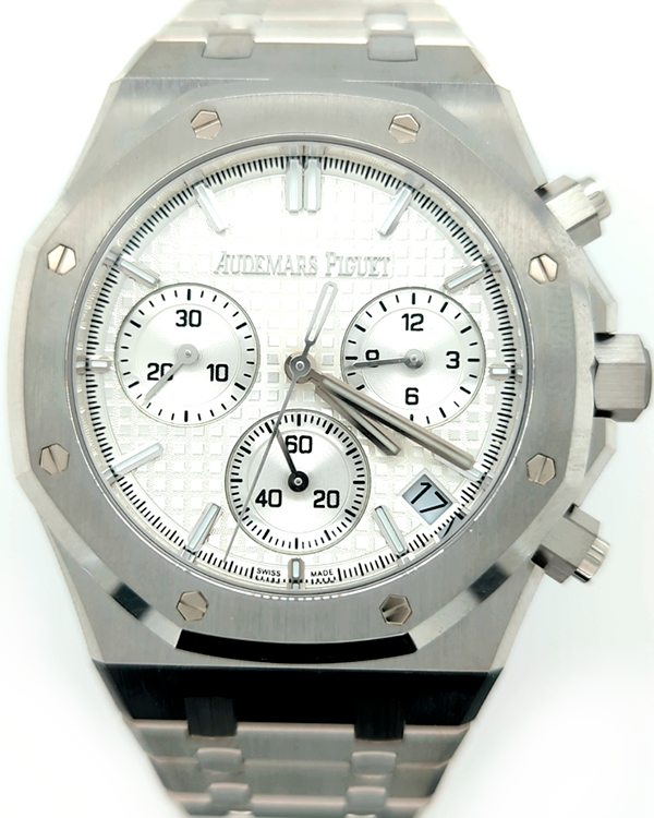 2022 Audemars Piguet Royal Oak Chronograph "50th Anniversary" 41MM Silver Dial Steel Bracelet (26240ST)