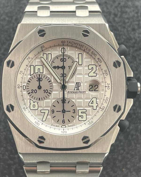 2007 Audemars Piguet Royal Oak Offshore Chronograph 42MM Steel Silver Dial (25721ST)