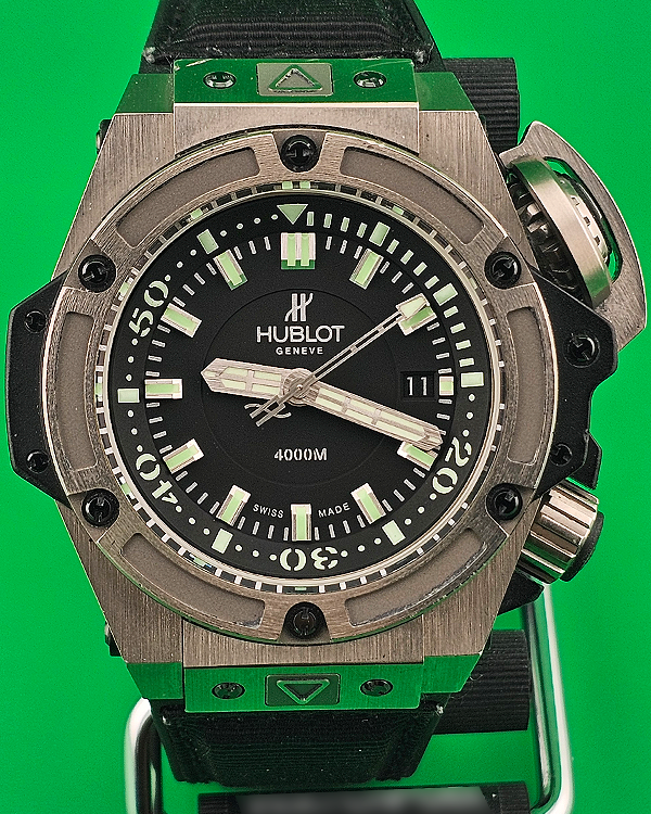 2011 Hublot King Power L.E. 48MM Black Dial Textile/Rubber Strap (731.NX.1190.RX)