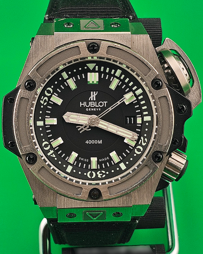 2011 Hublot King Power L.E. 48MM Black Dial Textile/Rubber Strap (731.NX.1190.RX)