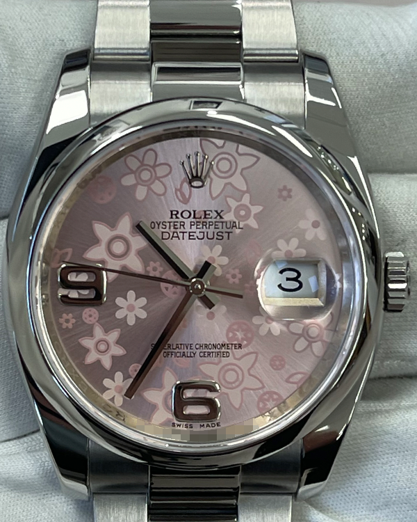 Rolex Datejust 36MM Pink Dial Oyster Bracelet (116200)