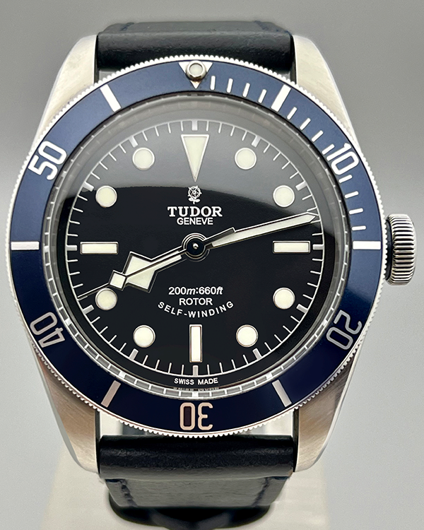 2016 Tudor Black Bay "Smiley" 41MM Black Dial Leather Strap (79220B)