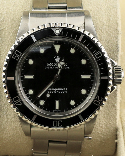 1966 (1.2 Mill. Serial) Rolex Submariner No-Date 40MM Black Dial Oyster Bracelet (5513)