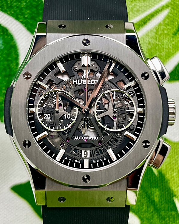 2023 Hublot Classic Fusion Aerofusion 45MM Skeleton Dial Rubber Strap (525.NX.0170.RX)