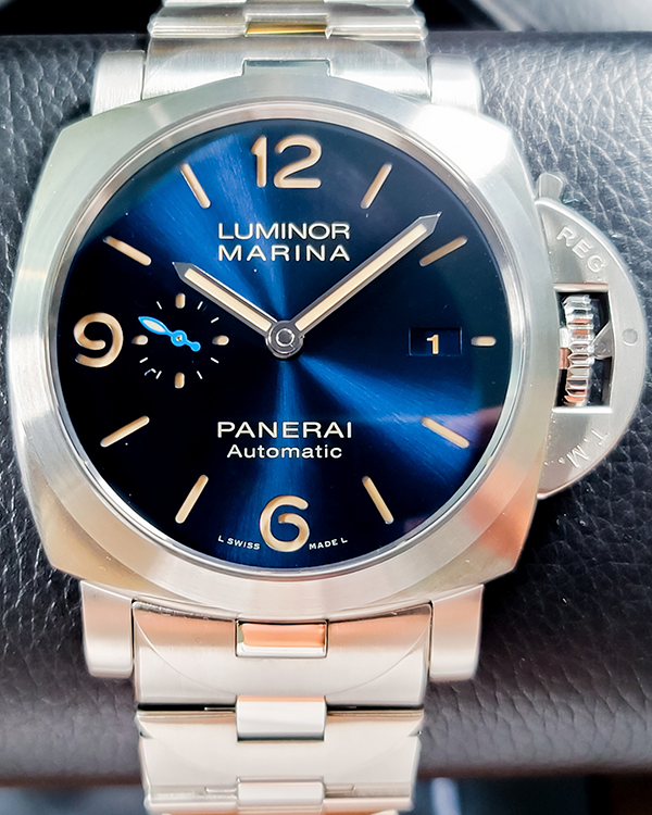 2023 Panerai Luminor Marina 44MM Blue Dial Steel Bracelet (PAM01058)