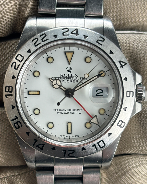 1998 (U Serial) Rolex Explorer II "Polar" 40MM White Dial Oyster Bracelet (16570)