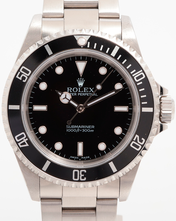 Rolex Submariner No-Date 40MM Black Dial Oyster Bracelet (14060)