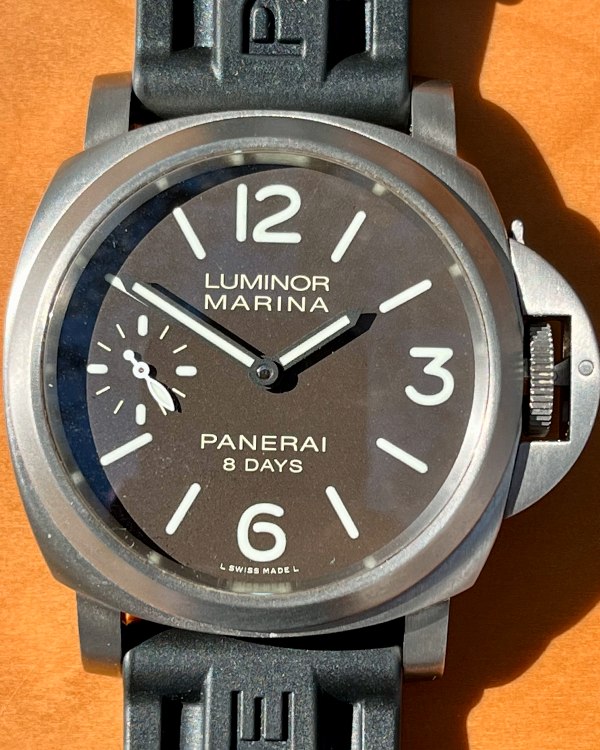 2017 Panerai Luminor Marina 8 Days 44M Brown Dial Rubber Strap (PAM00564)