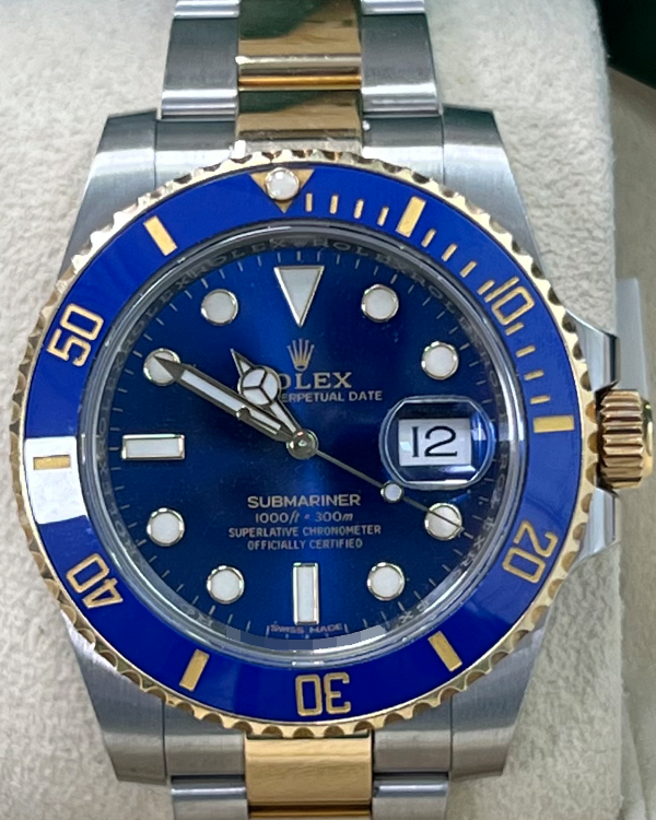 2017 Rolex Submariner Date 40MM Blue Dial Two-Toned Oyster Bracelet (116613LB)