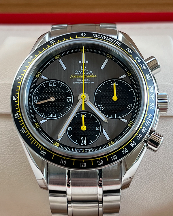 Omega Speedmaster Racing Co Axial Chronograph 40 Steel Grey Dial 326. Grailzee