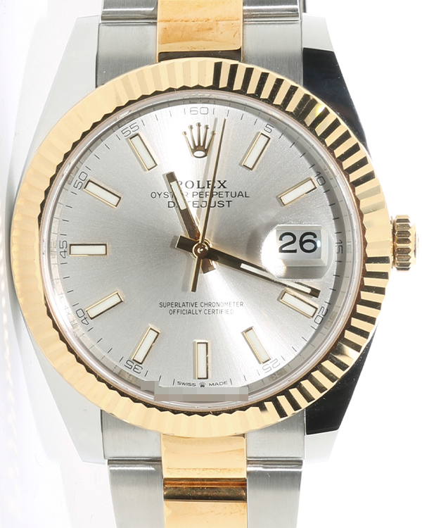 2023 Rolex Datejust 41MM Silver Dial Two-Tone Oyster Bracelet (126333)