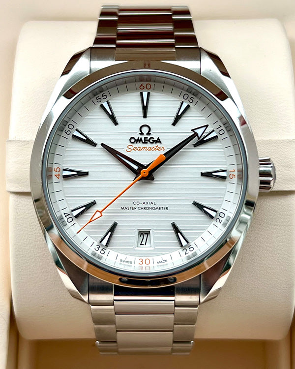 No Reserve - 2018 Omega Seamaster Co-Axial Master Chronometer Aqua Terra 41mm Steel Silver Dial  (220.10.41.21.02.001)