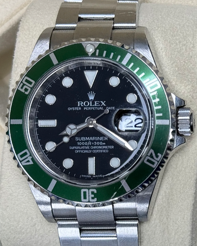 Rolex Submariner Date "Kermit" 40MM Black Dial Oyster Bracelet (16610LV)