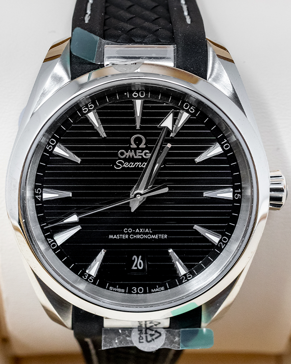 2023 Omega Seamaster Aqua Terra 38MM Black Dial Rubber Strap (220.12.38.20.01.001)