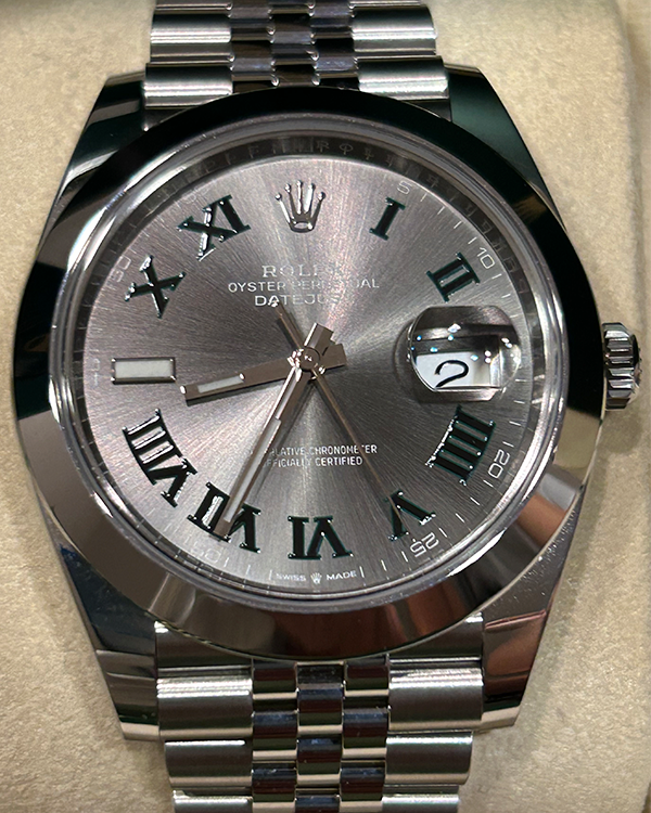 2023 Rolex Datejust "Wimbledon" 41MM Slate Dial Jubilee Bracelet (126300)