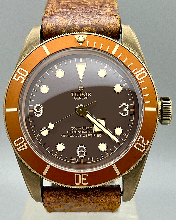 No Reserve - 2017 Tudor Black Bay Bronze 43MM Brown Dial Leather Strap (79250BM)