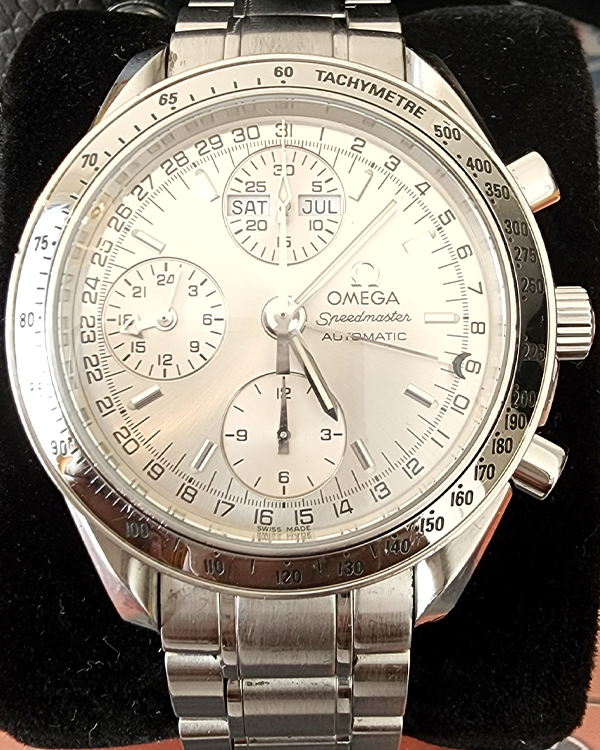 Omega Speedmaster Day-Date 39MM Silver Dial Steel Bracelet (3523.30.00)