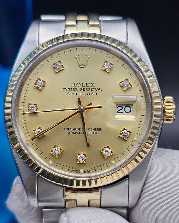 Rolex Datejust 36MM Champagne Dial Two-Tone Jubilee Bracelet (16013)