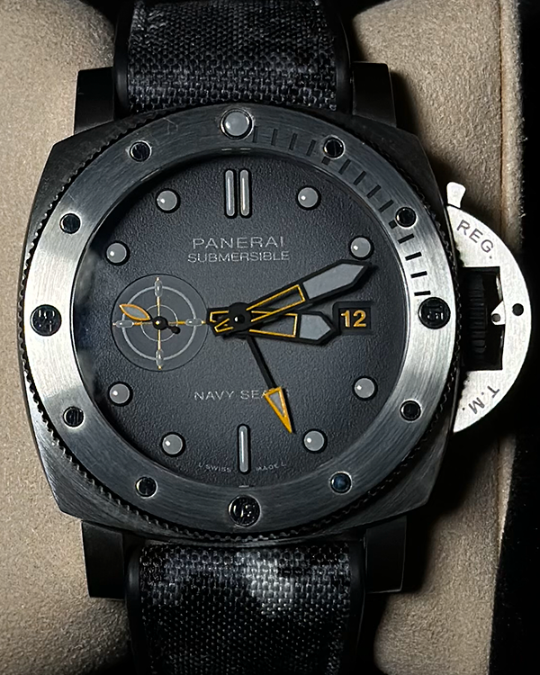 2024 Panerai Submersible GMT "Navy SEALs" L.E. 44MM Grey Dial Textile Strap (PAM01323)