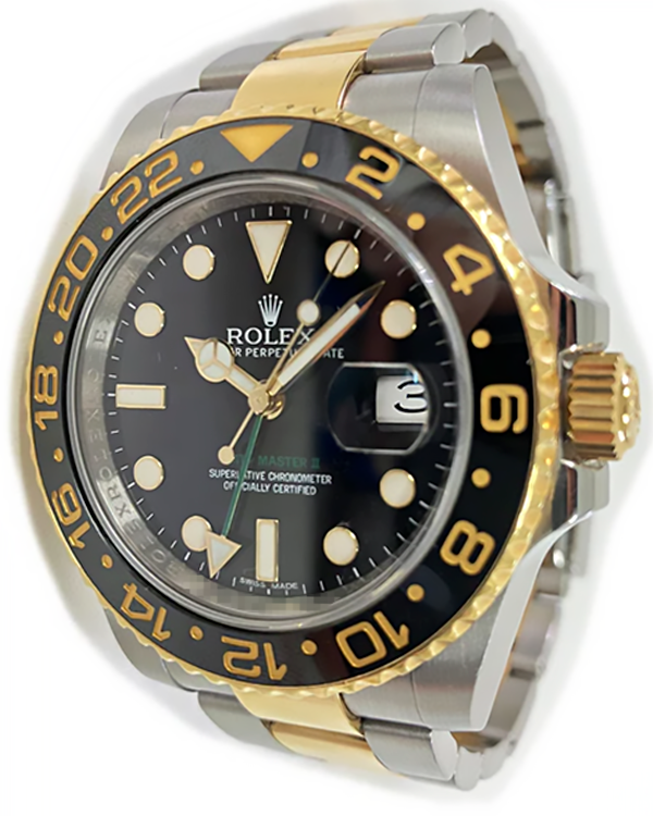 2014 Rolex GMT-Master II 40MM Black Dial Two-Tone Oyster Bracelet (116713LN)