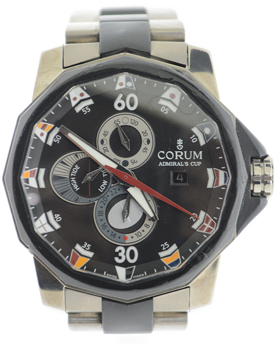 Corum Admiral's Cup Tides 48MM Black Dial Two-Tone Bracelet (27793106V791-AN12)
