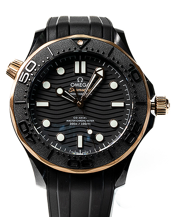 2022 Omega Seamaster Professional Diver 300M 43.5MM Black Dial Rubber Strap (210.62.44.20.01.001)