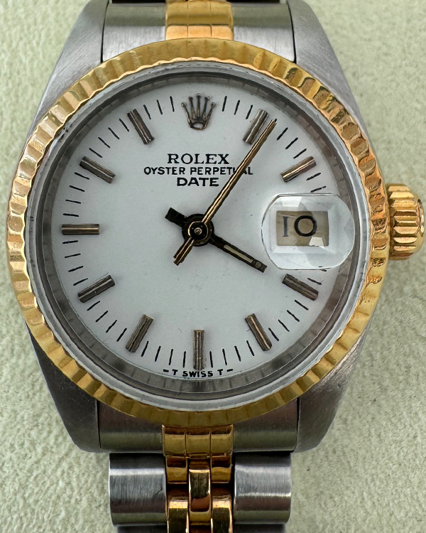 Rolex Lady-Datejust 26MM White Dial Two-Tone Jubilee Bracelet (69173)