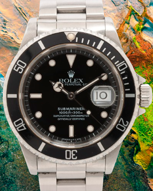 Rolex Submariner Date 40MM Black Dial Steel Bracelet (16610)