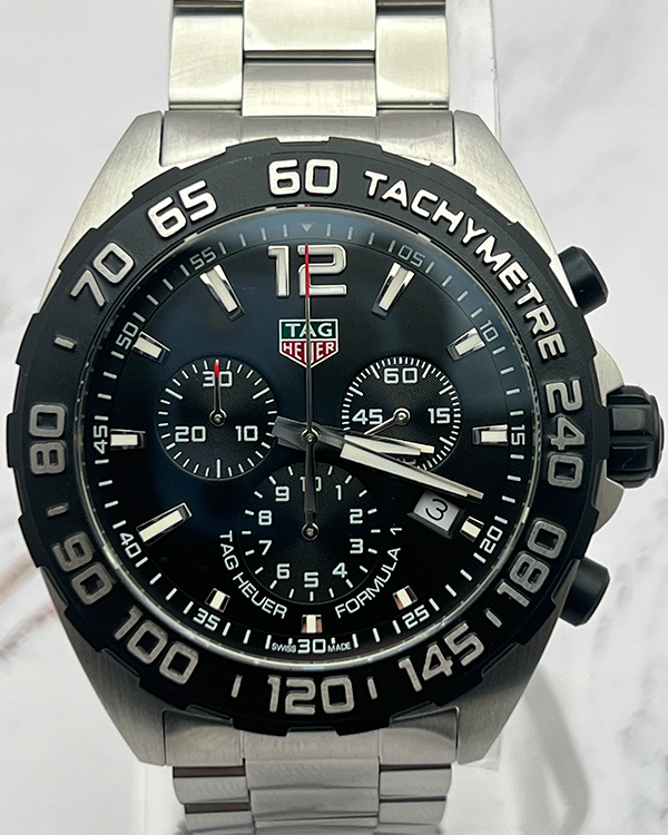 2023 TAG Heuer Formula 1 43MM Quartz Black Dial Steel Bracelet (CAZ1010.BA0842)