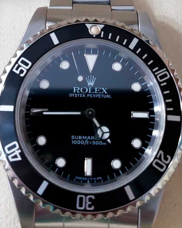 Rolex Submariner No-Date 40MM Black Dial Steel Bracelet (14060)