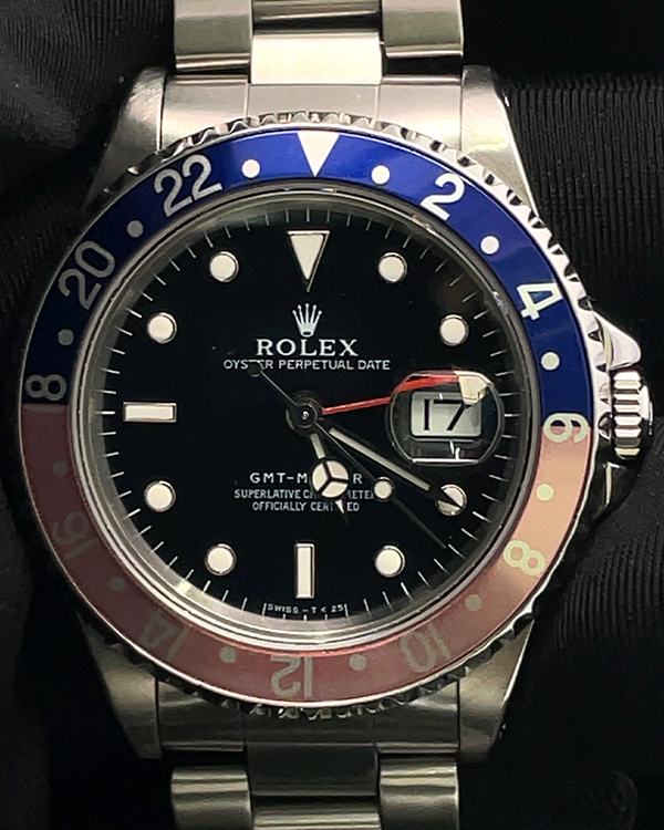 1997 Rolex GMT-Master "Pepsi" 40MM Black Dial Oyster Bracelet (16700)