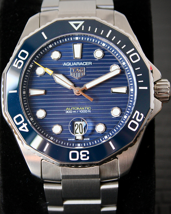 2022 Tag Heuer Aquaracer 300M 43MM Blue Dial Steel Bracelet (WBP201B.BA0632)