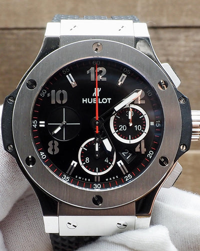 Hublot Big Bang Chronograph 44MM Black Dial Rubber Strap (301.SX.130.RX)