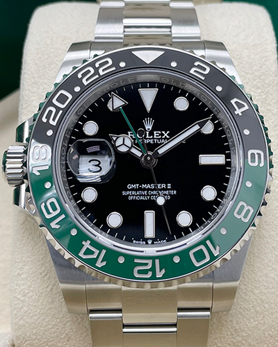 2023 Rolex GMT-Master II "Sprite" 40MM Black Dial Oyster Bracelet (126720VTNR)