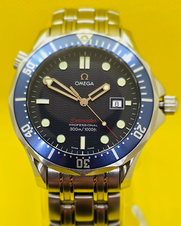 2011 Omega Seamaster Professional 300M 41MM Quartz Blue Dial Steel Bra ...