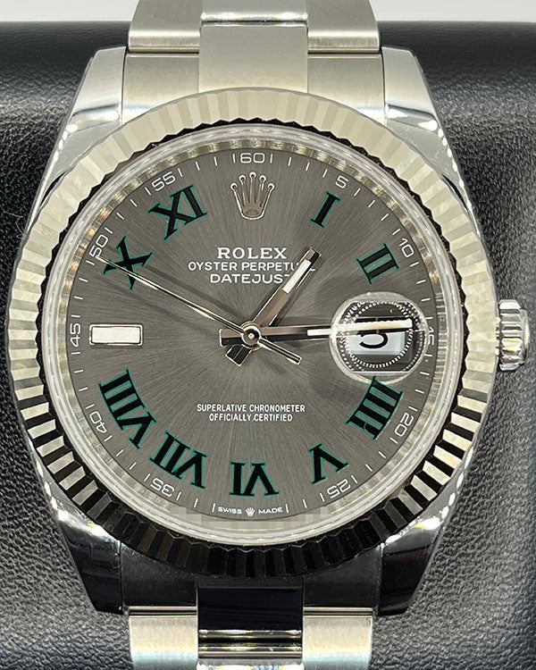 2023 Rolex Datejust "Wimbledon" 41MM Slate Dial Oyster Bracelet (126334)