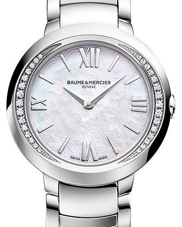 Baume & Mercier Promesse 30MM Quartz Mother of Pearl Dial Steel Bracelet (MOA10160)